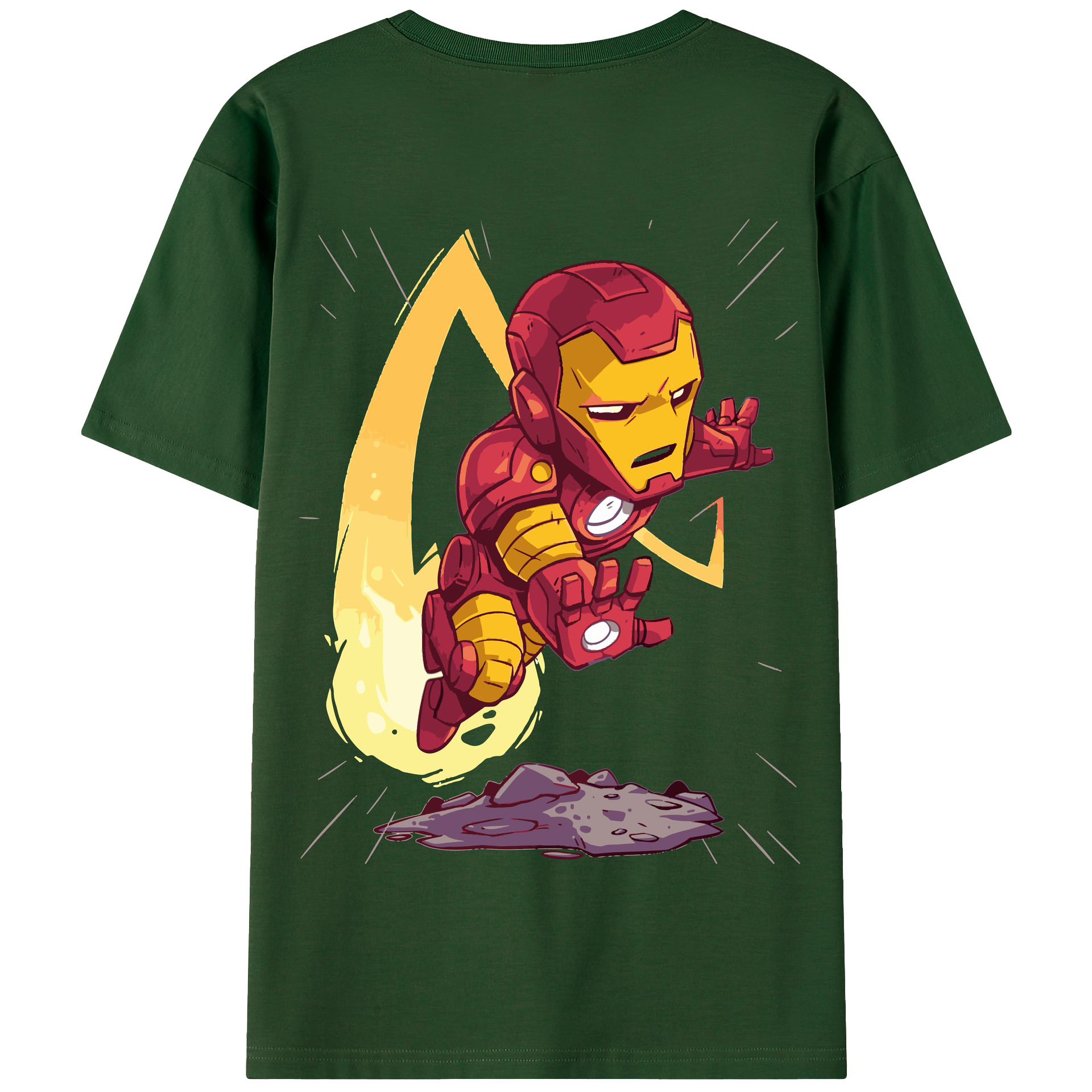 （画像用） アベンジャーズ The Avengers 綿100％半袖Tシャツ（背面プリント）